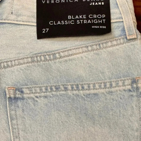 New Veronica Beard Jeans  Blake Crop Classic Straight High Rise Jeans Women's 27 - Picture 9 of 11